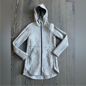 Lululemon Going Places Hooded Jacket in Heathered Space Dyed Medium Grey
